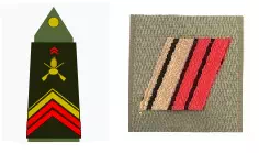 Galon caporal-chef ou brigadier-chef de l'Armée de Terre