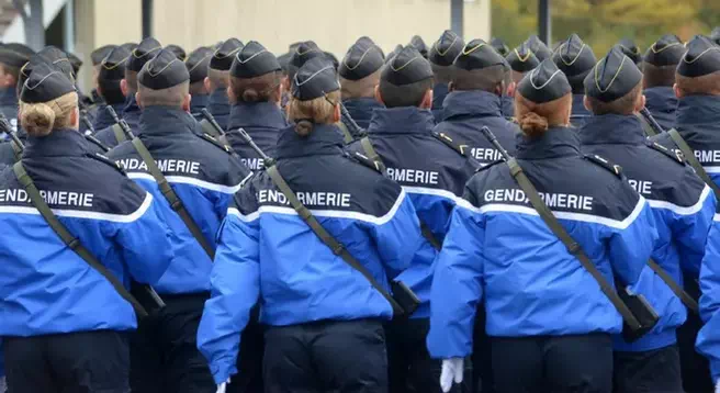 Illustration : formation en gendarmerie