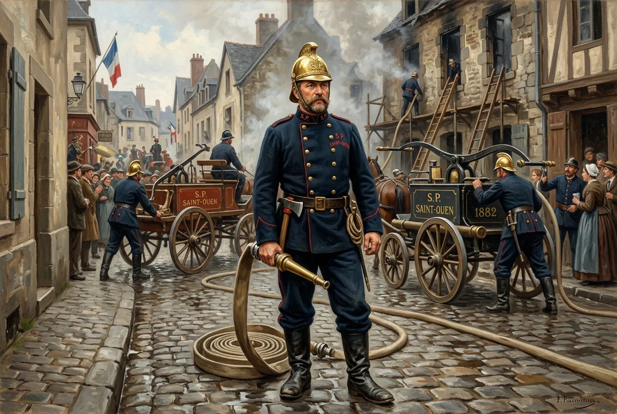 Pompier communal sous la 3ème République vers 1880