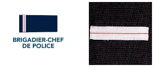 Galon de brigadier-chef de police
