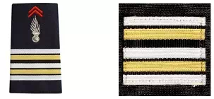 Galon lieutenant-colonel sapeur-pompier