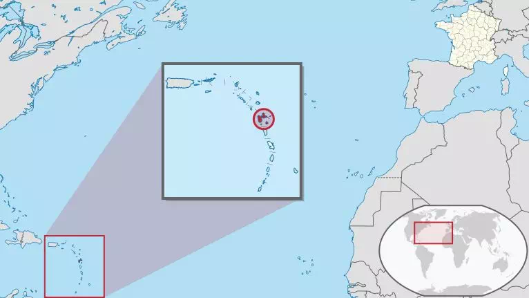 Carte de France et Guadeloupe