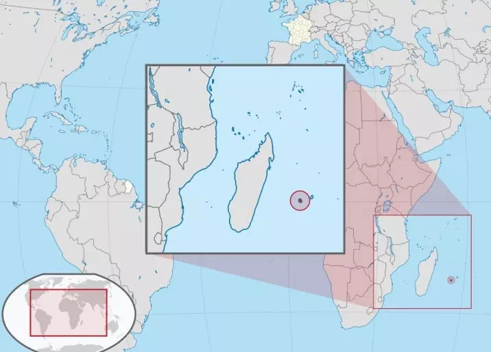 Carte de France et de l'Île de La Réunion
