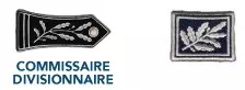 Galon de commissaire divisionnaire de police